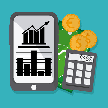 Global economy concept and business icons design, vector illustration 10 eps graphic.のイラスト素材