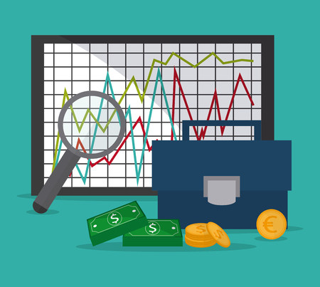 Global economy concept and business icons design, vector illustration 10 eps graphic.のイラスト素材