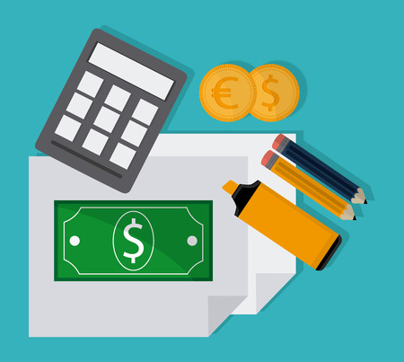 Global economy concept and business icons design, vector illustration 10 eps graphic.のイラスト素材