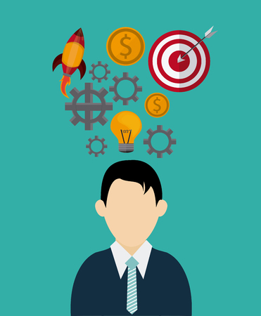 Business concept with office icons design, vector illustration 10 eps graphic.のイラスト素材