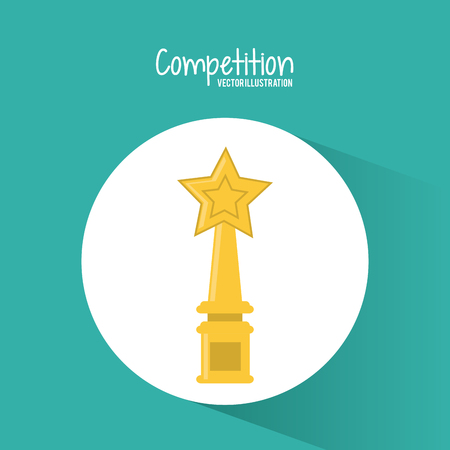 Competition concept and successful icons designのイラスト素材