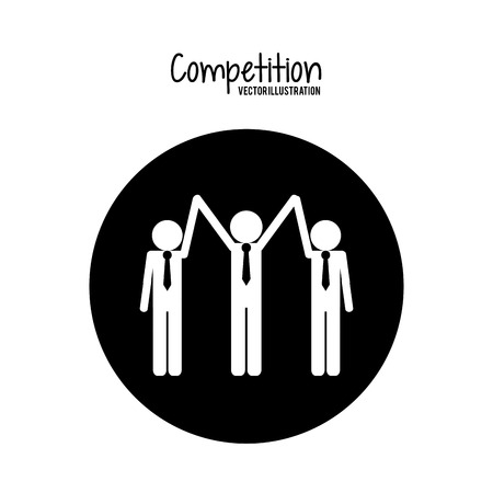 Competition concept and successful icons design, vector illustration 10 eps graphic.のイラスト素材