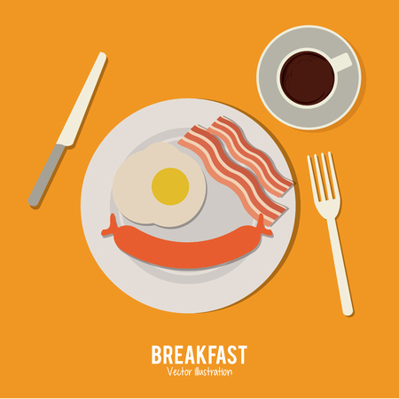 Food concept and menu icons design, vector illustration 10 eps graphic.のイラスト素材