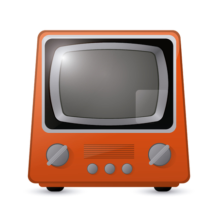 Retro and old Television concept design, vector illustration 10 eps graphic.のイラスト素材