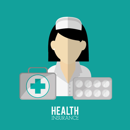 Insurance concept with icons design, vector illustration 10 eps graphic.のイラスト素材