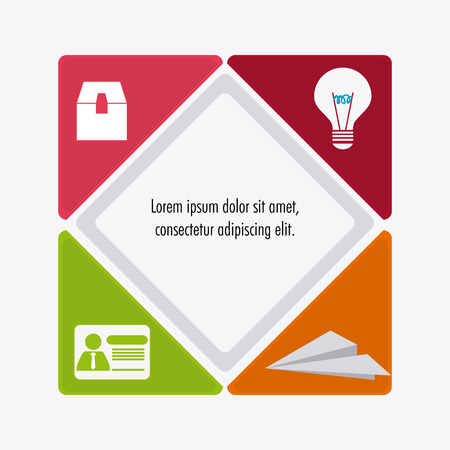 Process concept with business icons  design, vector illustration 10 eps graphic.のイラスト素材