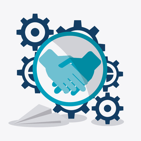 Process concept with business icons  design, vector illustration 10 eps graphic.のイラスト素材