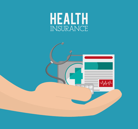 Insurance concept with icons  design, vector illustration 10 eps graphic.のイラスト素材