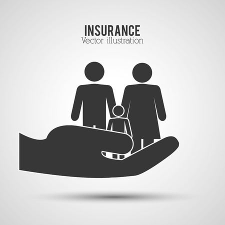 Insurance concept with icons design, vector illustration 10 eps graphic.のイラスト素材