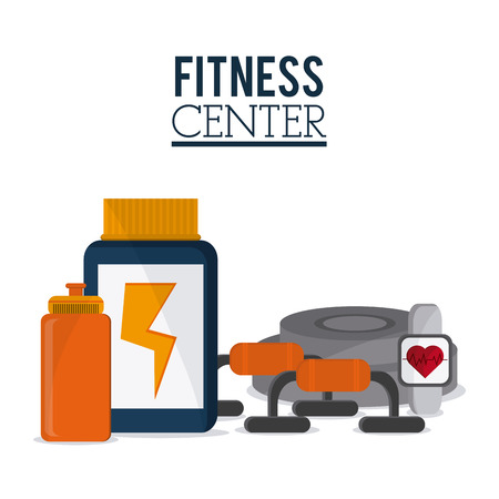 Gym concept with fitness icons design, vector illustration 10 eps graphic.のイラスト素材