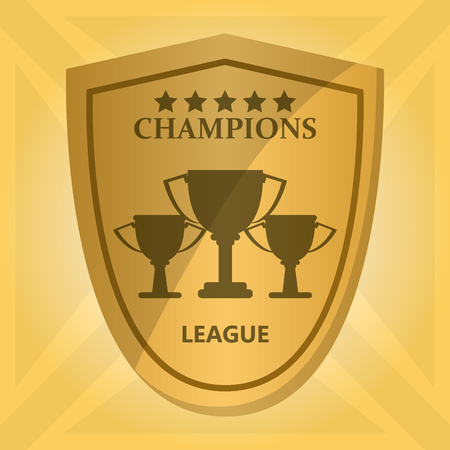 Champions  league concept with fitness icons design, vector illustration 10 eps graphic.のイラスト素材