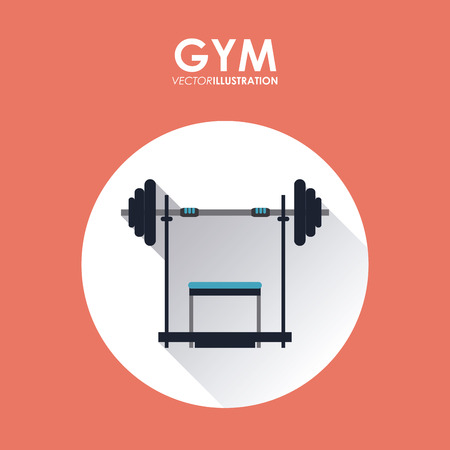 Gym concept with fitness icons design, vector illustration 10 eps graphic.のイラスト素材