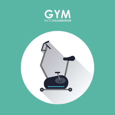 Gym concept with fitness icons design, vector illustration 10 eps graphic.のイラスト素材