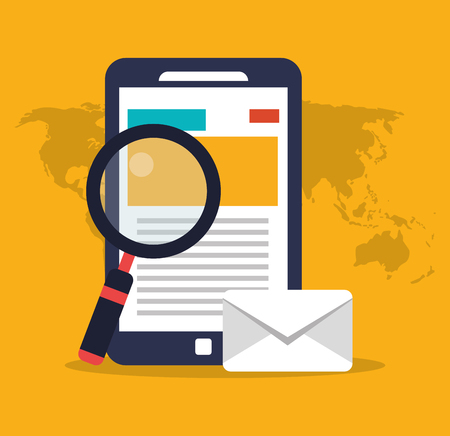 Device concept with icons design, vector illustration 10 eps graphic.のイラスト素材