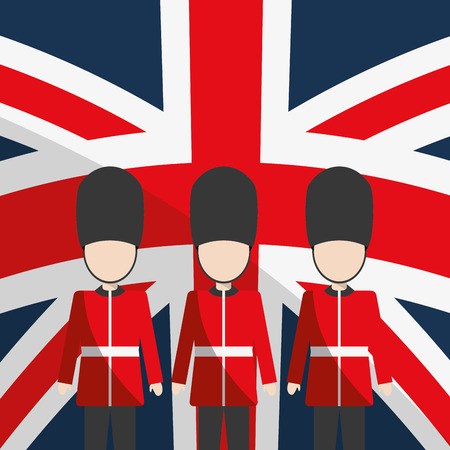 London concept with landmarks icons design, vector illustration 10 eps graphic.のイラスト素材