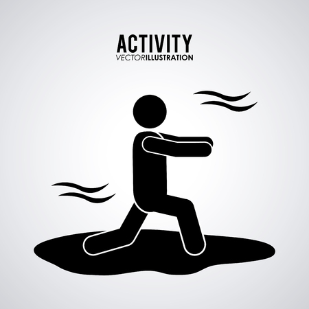 Activity concept with pictogram design, vector illustration 10 eps graphic.のイラスト素材