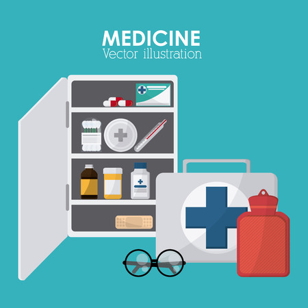 Medical concept with medine design, vector illustration 10 eps graphic.のイラスト素材