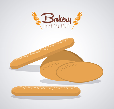 Bakery concept with bread design, vector illustration 10 eps graphic.のイラスト素材