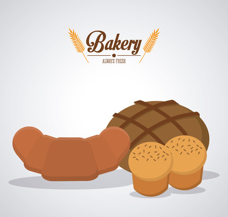 Bakery concept with bread design, vector illustration 10 eps graphic.のイラスト素材
