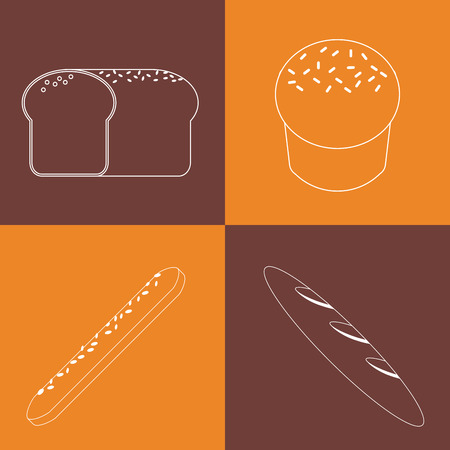 Bakery concept with bread design, vector illustration 10 eps graphic.のイラスト素材