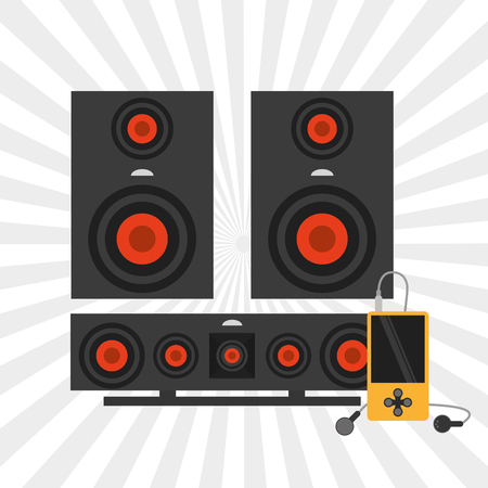 Electronics concept and technology icons design, vector illustration 10 eps graphic.のイラスト素材