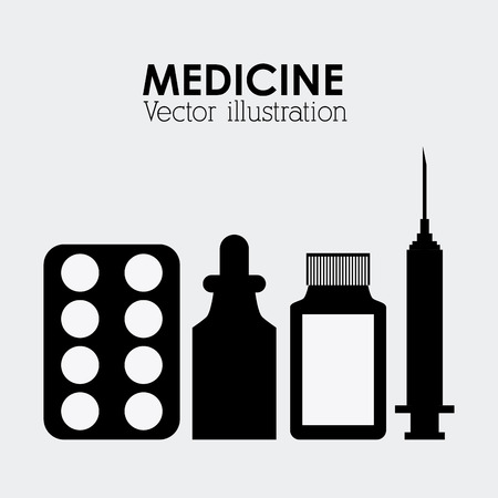 Medical care concept with medicine icons design, vector illustration 10 eps graphic.のイラスト素材