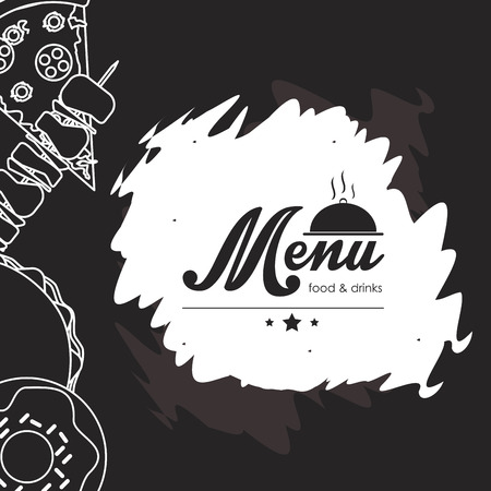Menu concept with icons designのイラスト素材