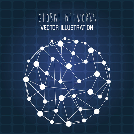 Global  communication concept with  planet designのイラスト素材