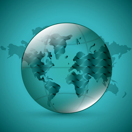 Global  communication concept with  planet designのイラスト素材
