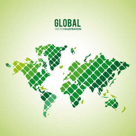 Global  communication concept with  planet designのイラスト素材