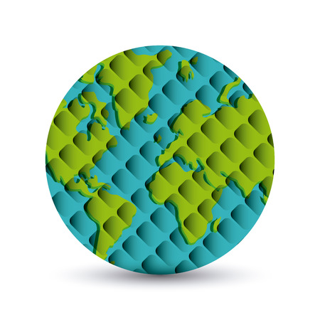 Global  communication concept with  planet designのイラスト素材