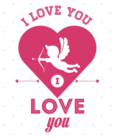 Love concept with romantic icons design, vector illustration 10 eps graphic.のイラスト素材