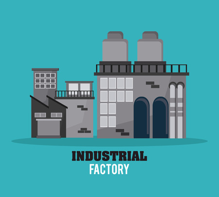 Industry concept with factory icons design, vector illustration 10 eps graphic.のイラスト素材