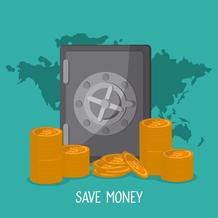 Save money design  with financial icon design, vector illustration 10 eps graphic.のイラスト素材