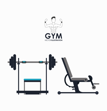 Gym concept with fitness icon design, vector illustration 10 eps graphic.のイラスト素材