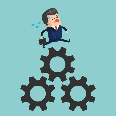 Start up concept with businessman icon design, vector illustration 10 eps graphic.のイラスト素材