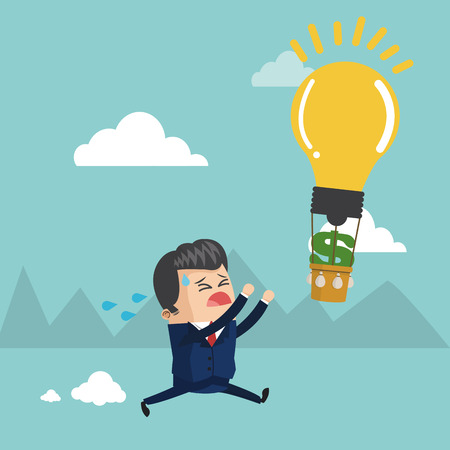 Start up concept with businessman icon design, vector illustration 10 eps graphic.のイラスト素材
