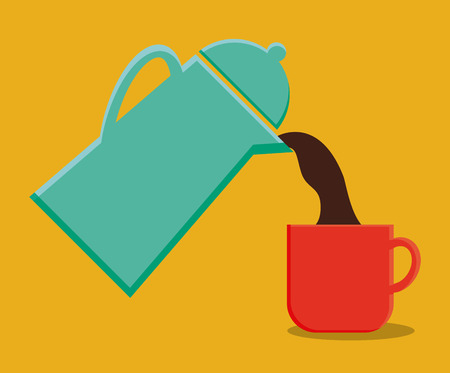 Coffee concept with icon design, vector illustration 10 eps graphic.のイラスト素材