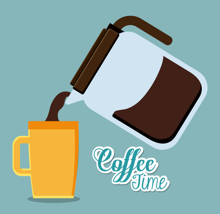 Coffee concept with icon design, vector illustration 10 eps graphic.のイラスト素材