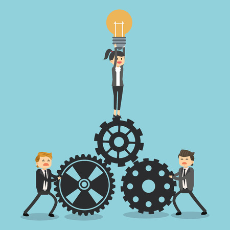 Business concept with businesspeople design, vector illustration 10 eps graphic.のイラスト素材