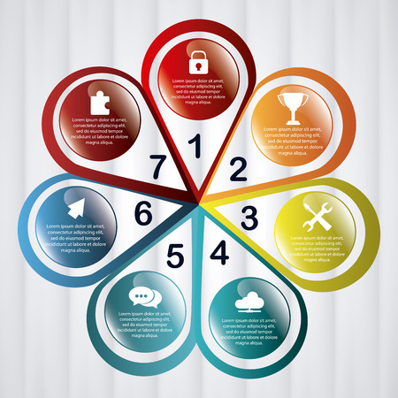 Infographic concept with steps icons design, vector illustration 10 eps graphic.のイラスト素材