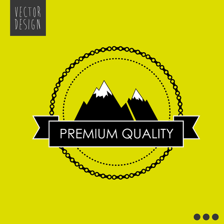 Premium Quality concept with seal stamp icon design, vector illustration 10 eps graphic.のイラスト素材