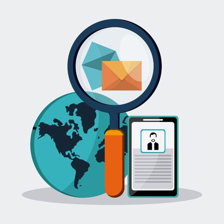 SEO concept with searching icons design, vector illustration 10 eps graphic.のイラスト素材