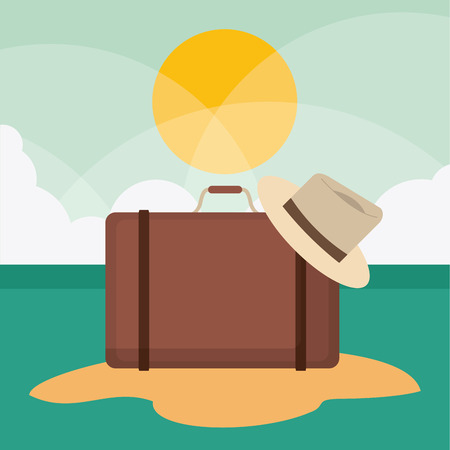 Vacations concept with icons design, vector illustrationのイラスト素材