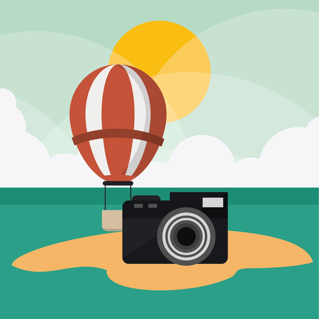 Vacations concept with icons design, vector illustrationのイラスト素材