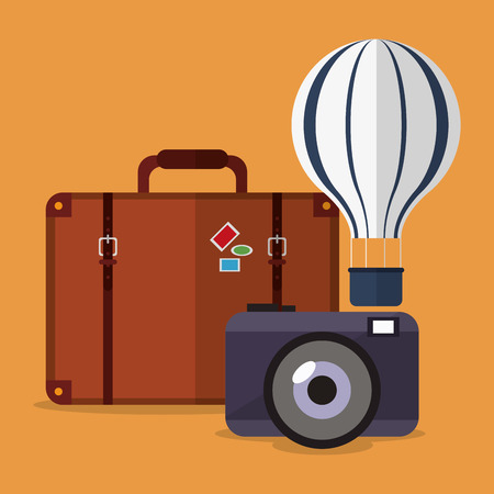 Vacation concept with summer icons design, vector illustration 10 eps graphic.のイラスト素材