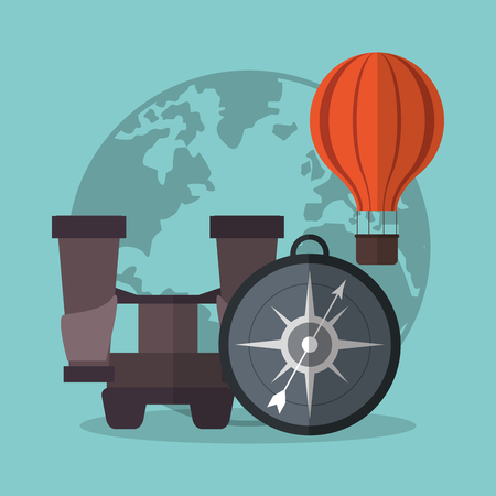 Vacation concept with summer icons design, vector illustration 10 eps graphic.のイラスト素材