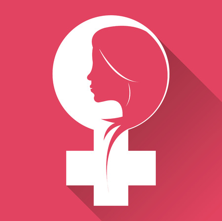 Womens day  concept with ornament icons design, vector illustration 10 eps graphic.のイラスト素材