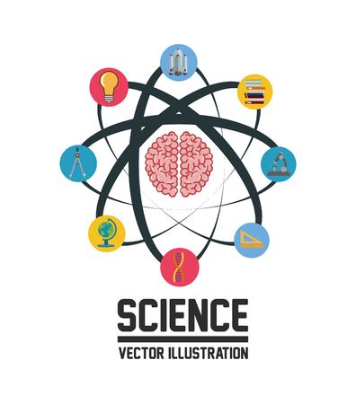 Science  concept with chemistry icons design, vector illustration 10 eps graphic.のイラスト素材