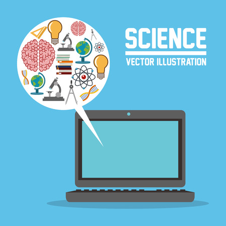 Science  concept with chemistry icons design, vector illustration 10 eps graphic.のイラスト素材